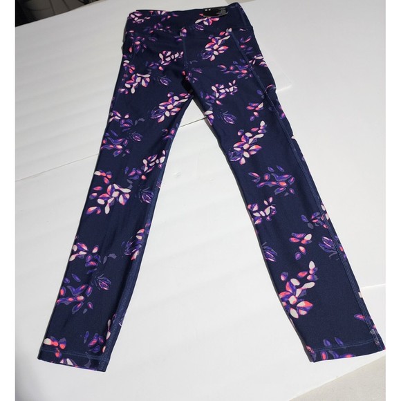 Under Armour UA HeatGear No-Slip Waistband 7/8 Ankle Leggings 1365338-410 SMALL - Picture 6 of 10